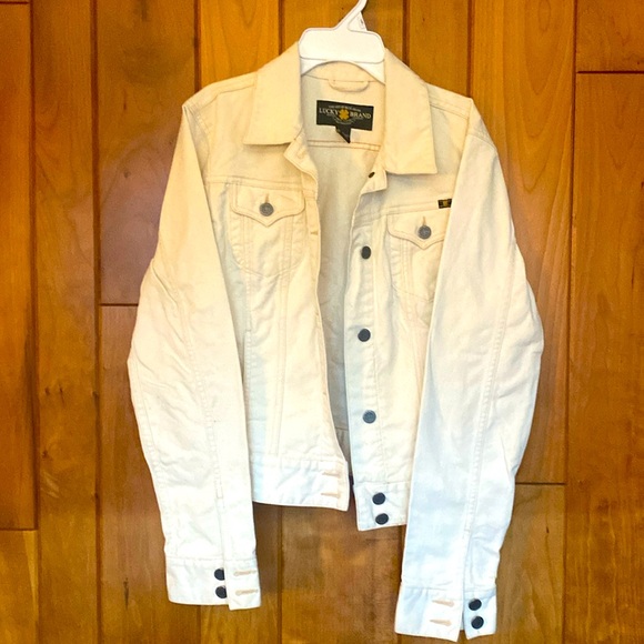 Lucky Brand women’s cream denim jacket - Picture 1 of 5